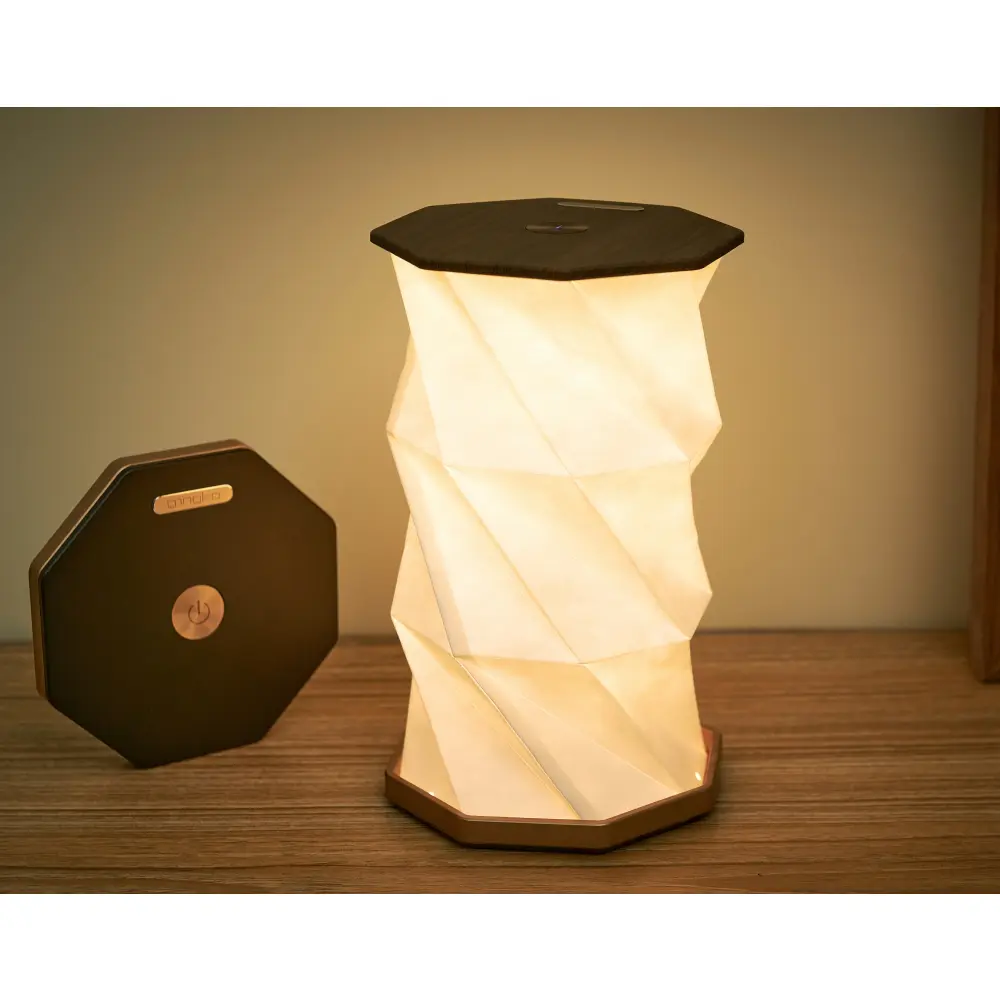 Lampa Twist Hexagon Walnut Design - obrazek 7