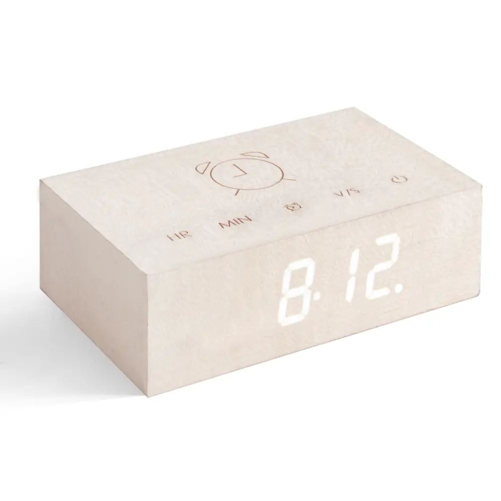 Budzik Flip Cilck Natural White Maple