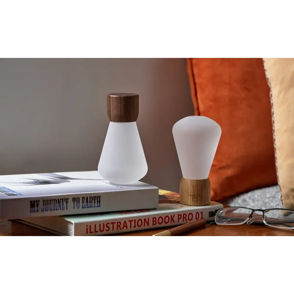 Mini Lampa Żarówka White Ash Wood