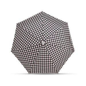 Parasol Compact Tweed & Check Kratka Gingham Różowy-czarny - Thumbnail Image 1