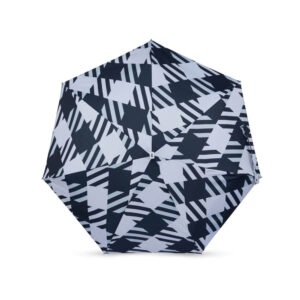 Parasol Compact Tweed & Check Kratka Gingham Oversize Czarny - Thumbnail Image 1
