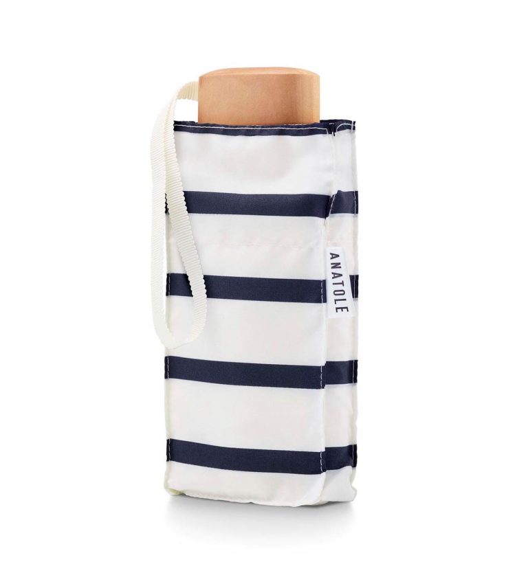 Parasol Compact Stripes Granatowe paski - obrazek 3