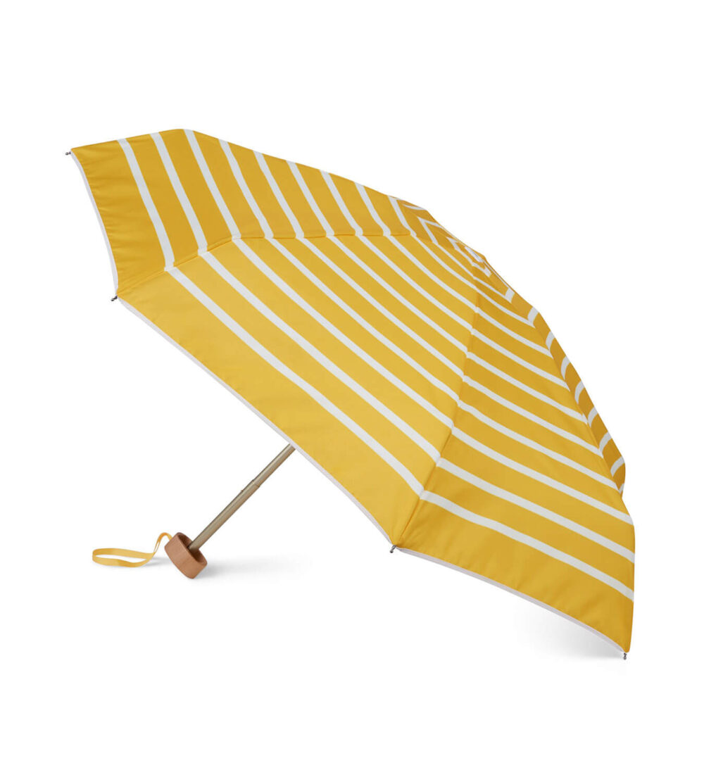 Parasol Compact Stripes Żółte paski - obrazek 1
