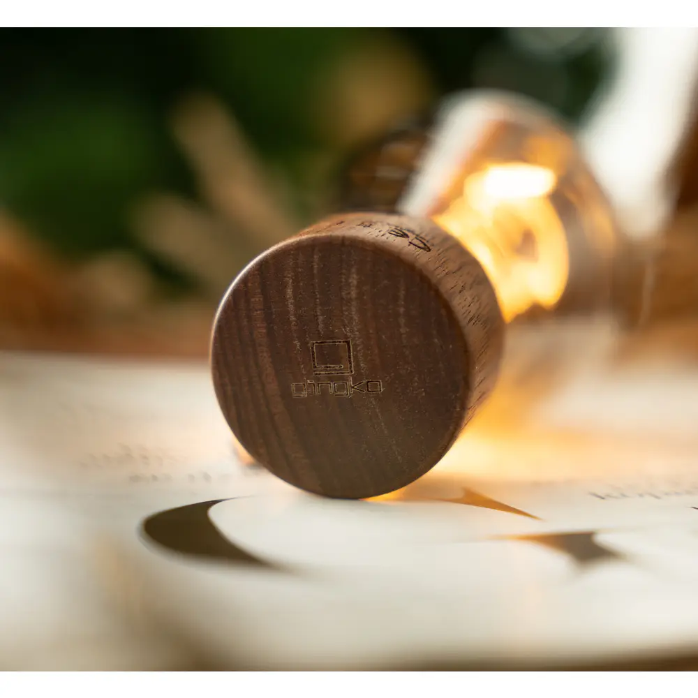 Lampa Opal Drift Natural Walnut Wood - obrazek 6