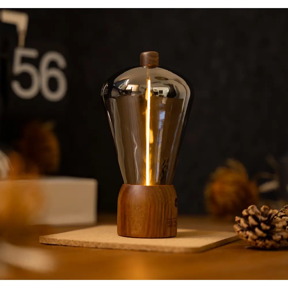 Lampa Opal Drift Natural Walnut Wood - obrazek 16