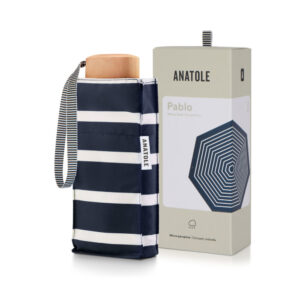 Parasol Compact Stripes Granatowe paski - Thumbnail Image 4