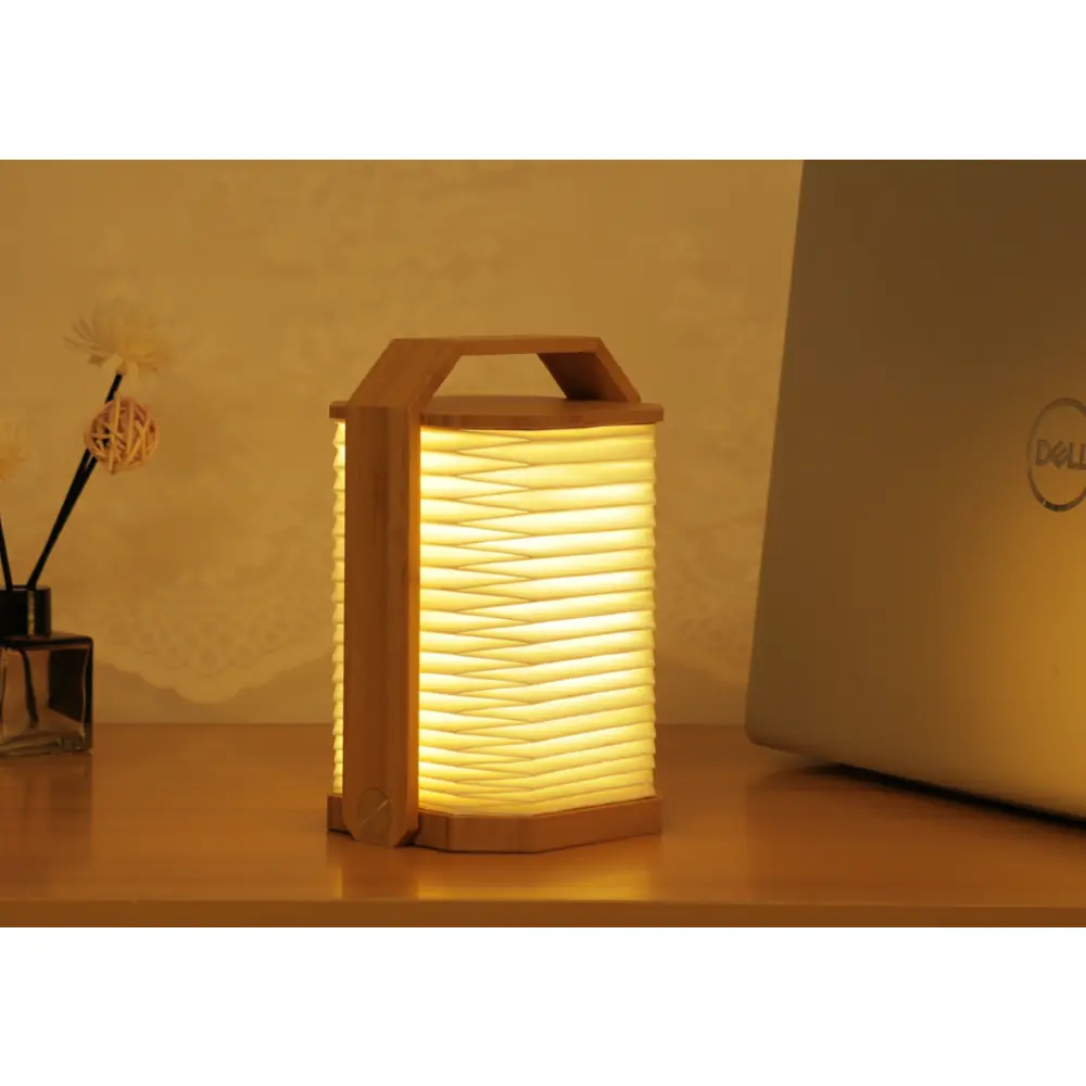 Lampa Smart Origami Natural Bamboo Wood - obrazek 4