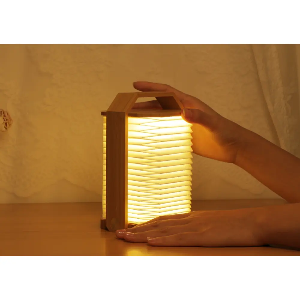 Lampa Smart Origami Natural Bamboo Wood - obrazek 6