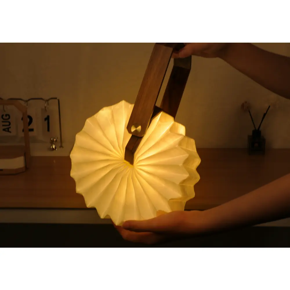 Lampa Smart Origami Natural Bamboo Wood - obrazek 7