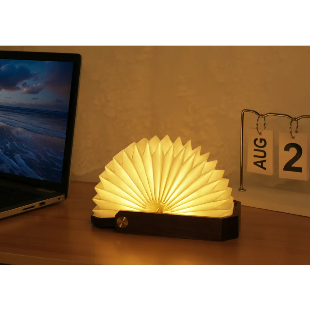 Lampa Smart Origami Natural Walnut Wood - obrazek 5