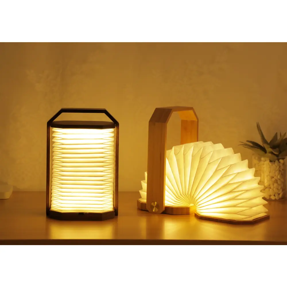 Lampa Smart Origami Natural Bamboo Wood - obrazek 9