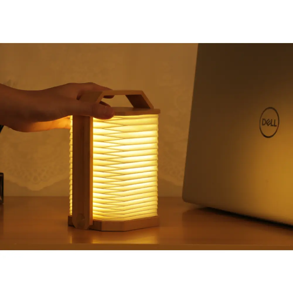 Lampa Smart Origami Natural Bamboo Wood - obrazek 10