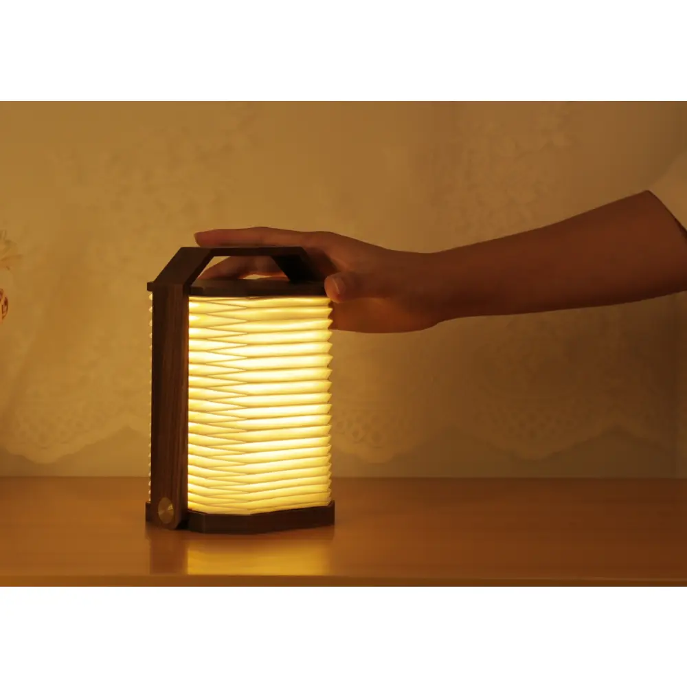 Lampa Smart Origami Natural Walnut Wood - obrazek 7