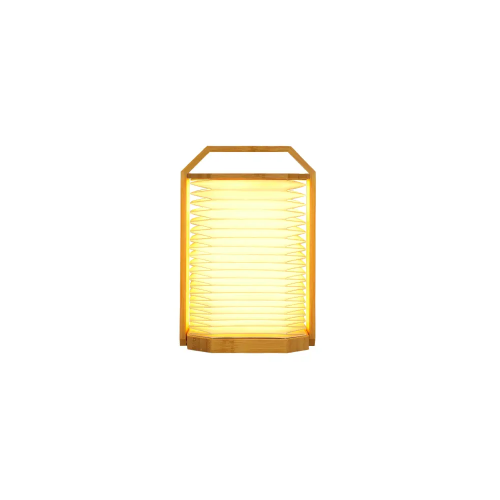 Lampa Smart Origami Natural Bamboo Wood