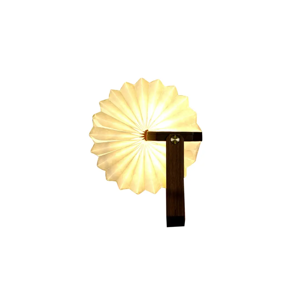 Lampa Smart Origami Natural Walnut Wood - obrazek 3