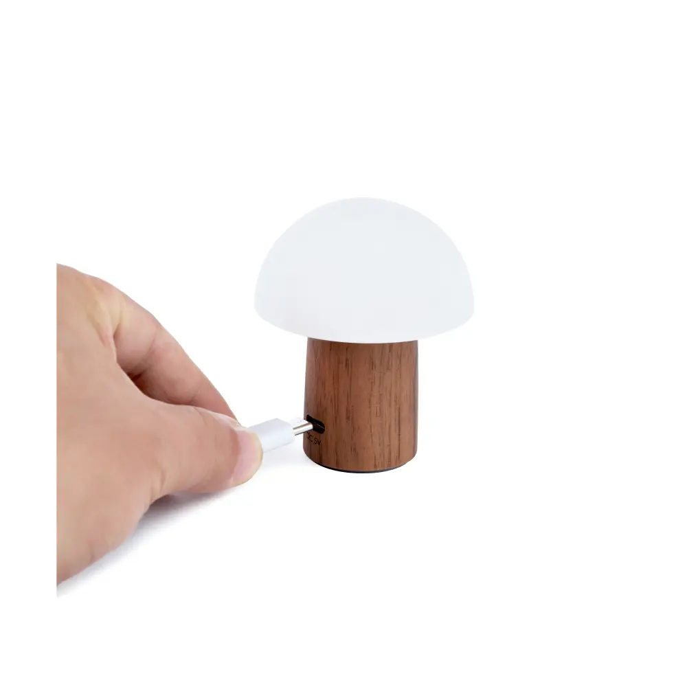 Lampa Alice Mushroom Super Mini Walnut - obrazek 5