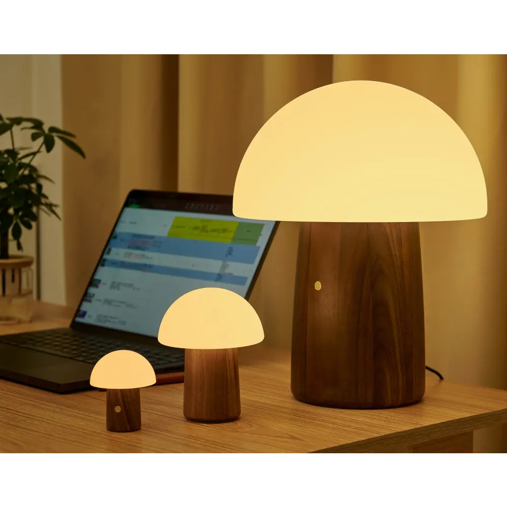 Lampa Alice Mushroom Super Mini Walnut - obrazek 6