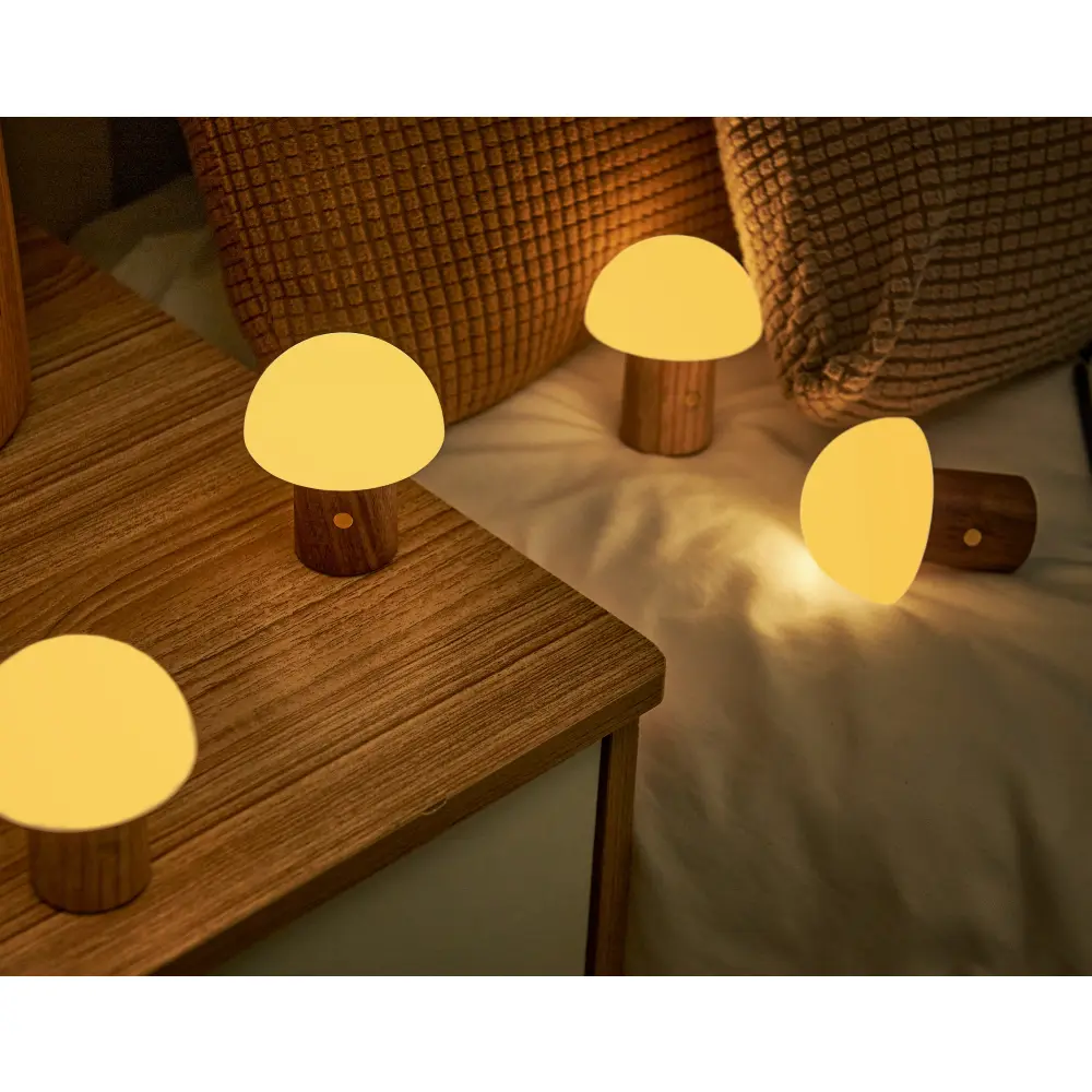 Lampa Alice Mushroom Super Mini Walnut - obrazek 15