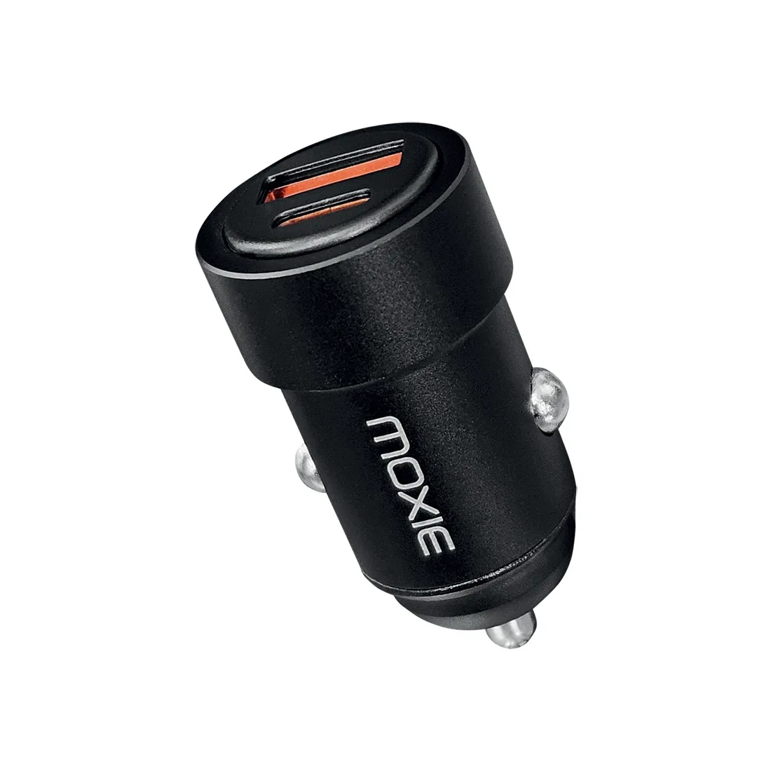 IronMini Aluminiowa ładowarka samochodowa USBA+ USBC z podwójnym wejściem – 30 W