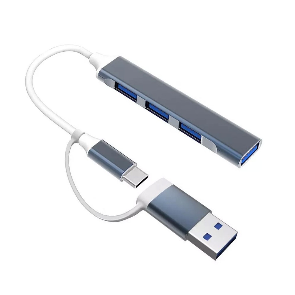 Hub USB-C/USB-A z 3 portami USB 2.0 + 1 portem USB 3.0 - obrazek 3
