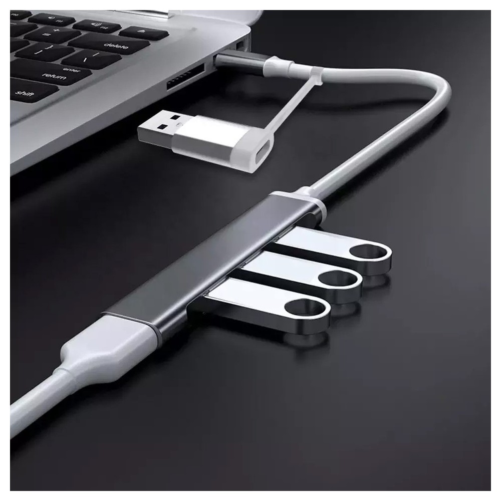 Hub USB-C/USB-A z 3 portami USB 2.0 + 1 portem USB 3.0 - obrazek 5
