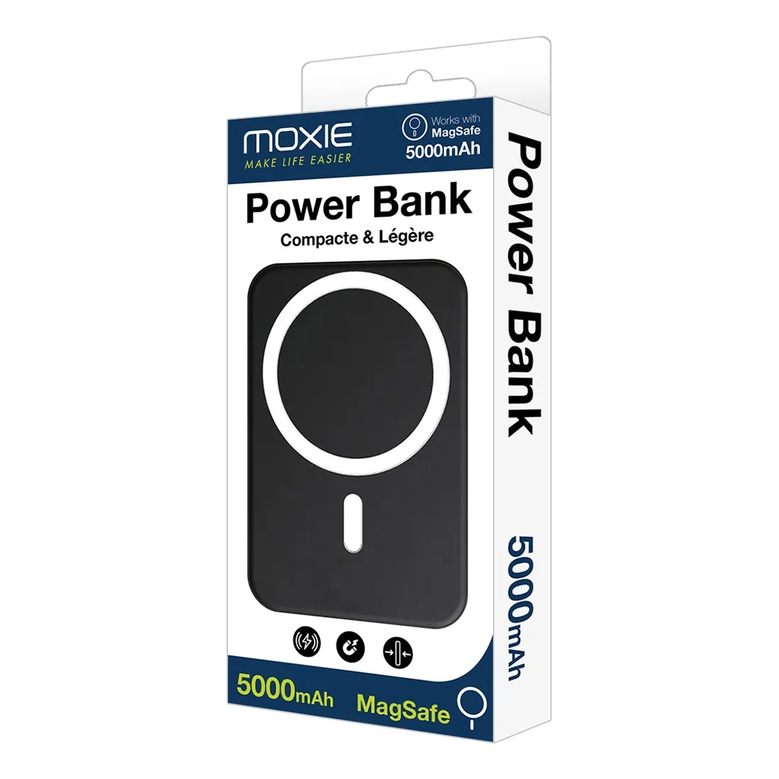 Powerbank MagSafe Slim 5000mAh Czarny - obrazek 2