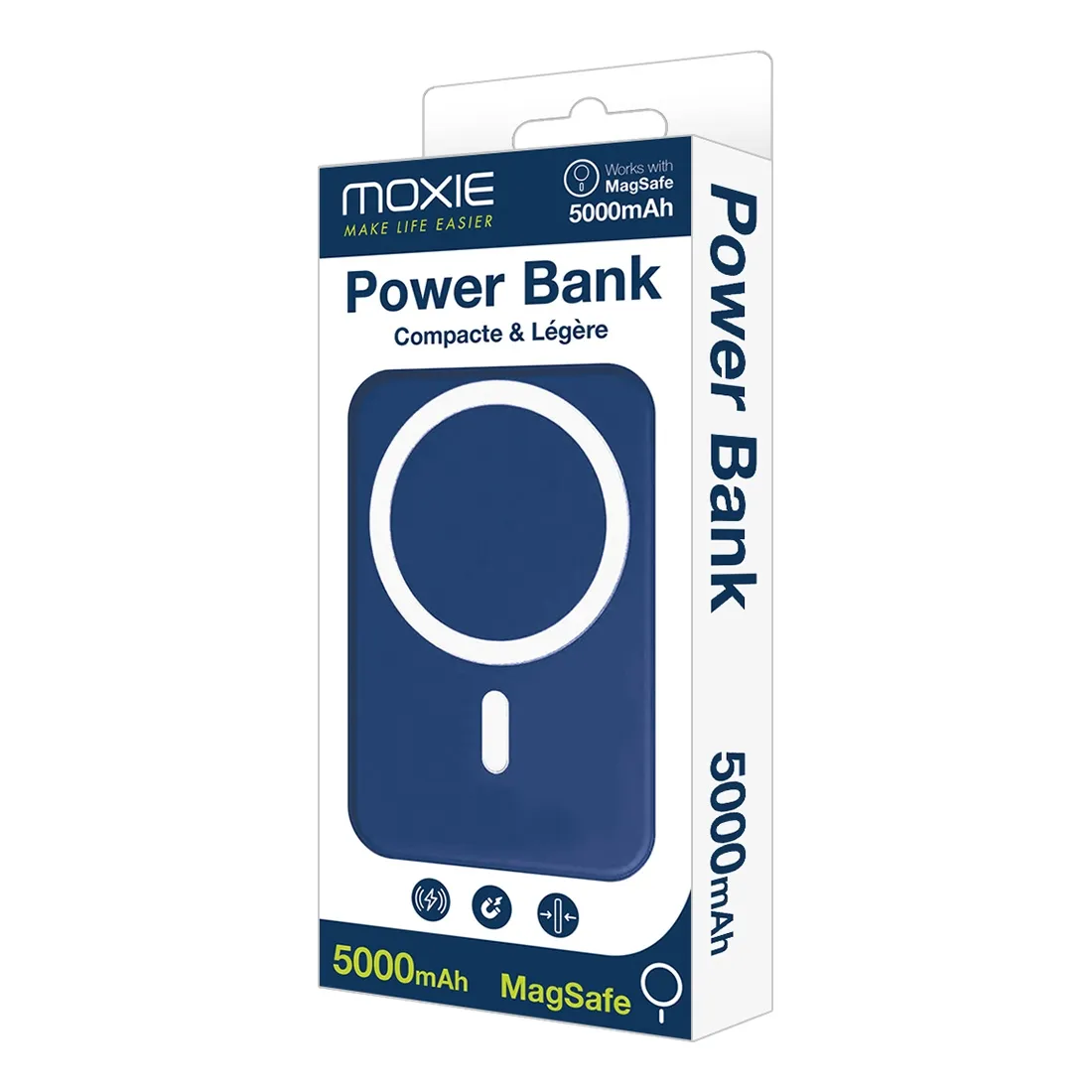 Powerbank MagSafe Slim 5000mAh Granatowy - obrazek 2