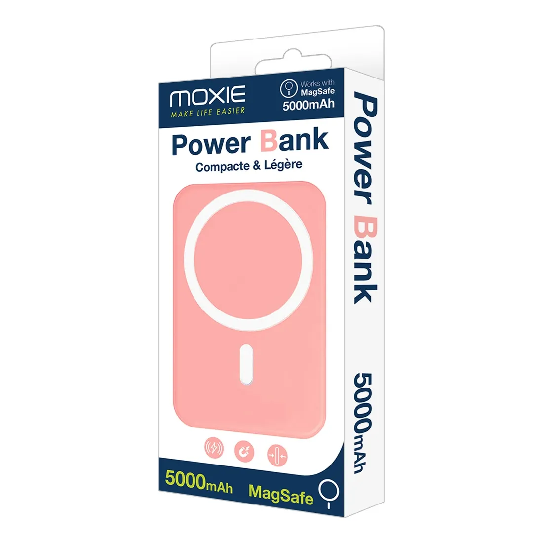 Powerbank MagSafe Slim 5000mAh Różowy - obrazek 3