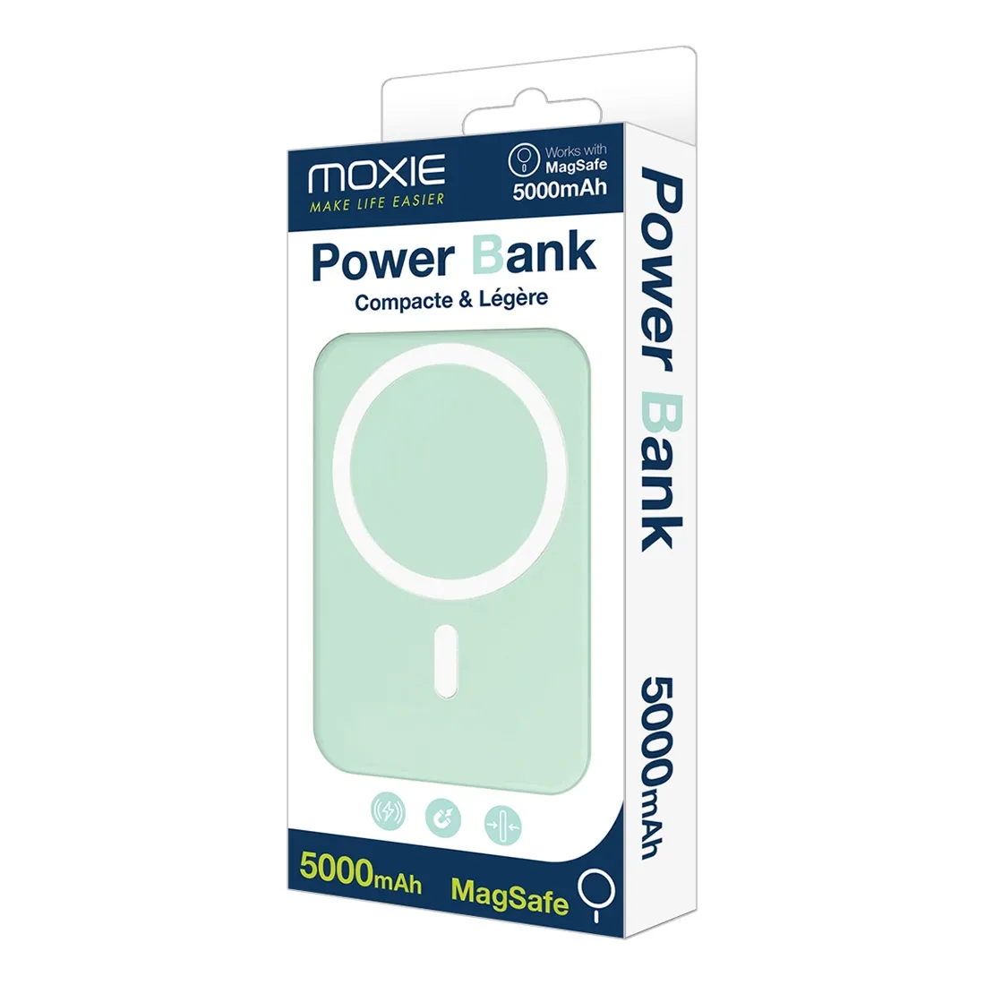 Powerbank MagSafe Slim 5000mAh Zielony - obrazek 5