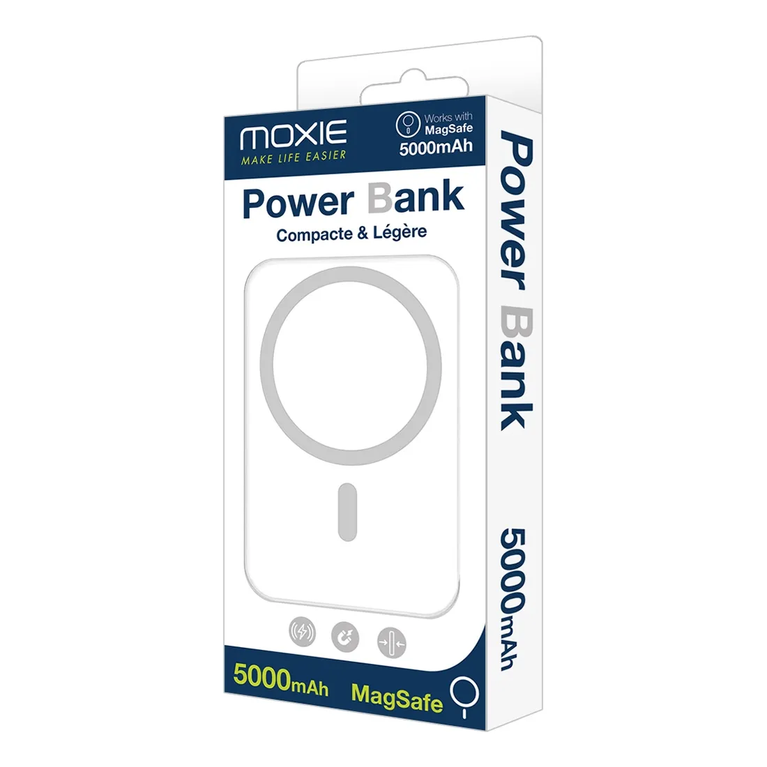 Powerbank MagSafe Slim 5000mAh Biały - obrazek 2