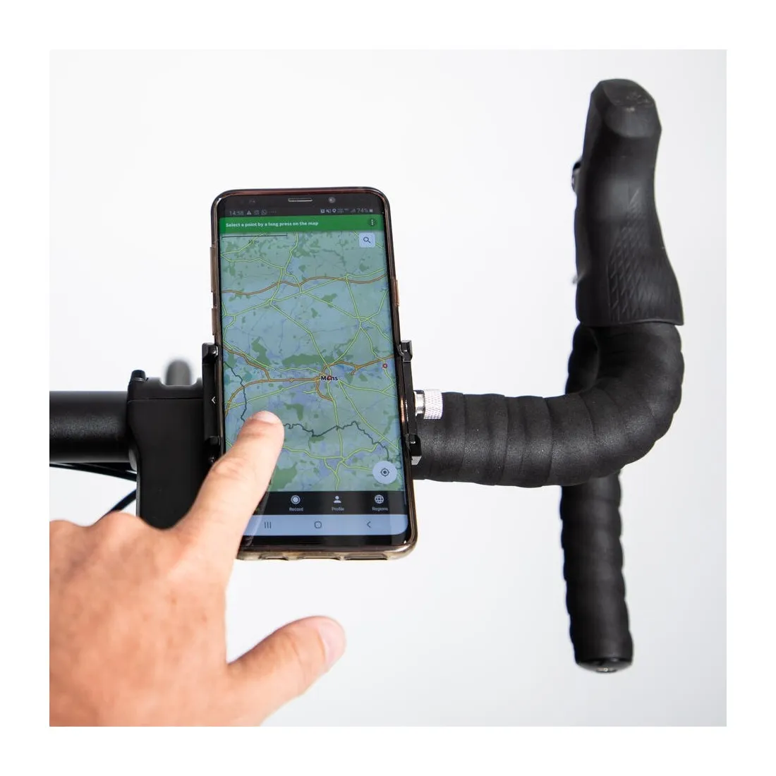 Uchwyt na rower/hulajnogę do smartfonów o przekątnej do 7 cali - obrazek 3