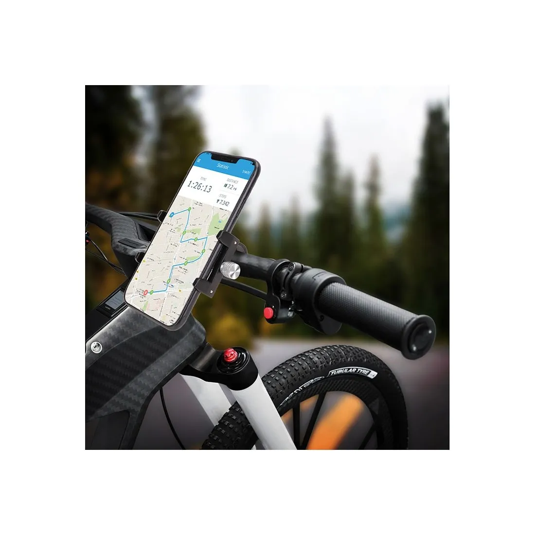 Uchwyt na rower/hulajnogę do smartfonów o przekątnej do 7 cali - obrazek 7