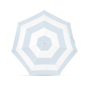 Parasol Compact Stripes Sun & Rain Jasno niebieski - Thumbnail Image 1