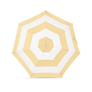Parasol Compact Stripes Sun & Rain Żółty - Thumbnail Image 1