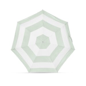 Parasol Compact Stripes Sun & Rain Zielony - Thumbnail Image 1