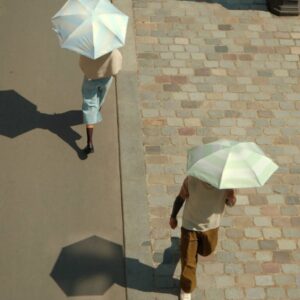 Parasol Compact Swirl Sun & Rain Zielony - Thumbnail Image 2