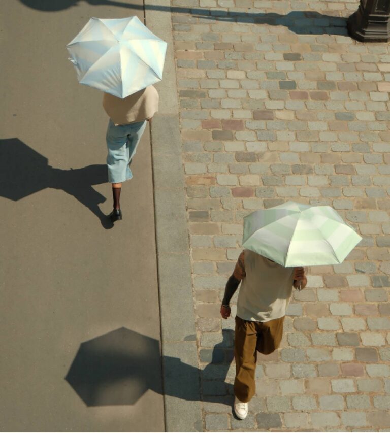 Parasol Compact Swirl Sun & Rain Zielony - obrazek 2
