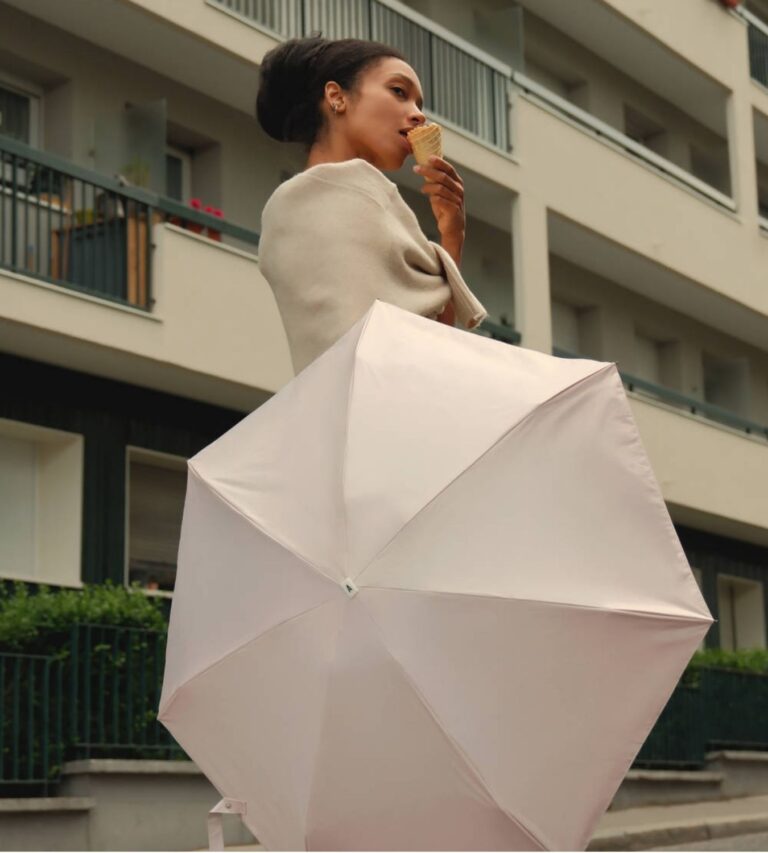 Parasol Compact Sun & Rain Różowy - obrazek 2