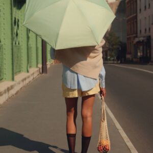 Parasol Compact Sun & Rain Zielony - Thumbnail Image 4