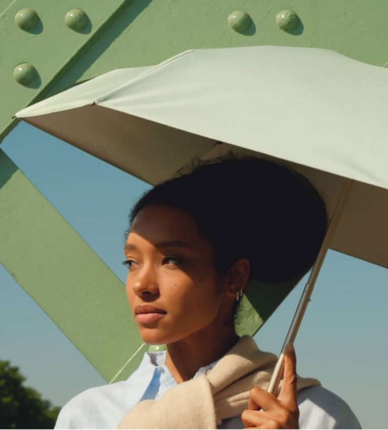 Parasol Compact Sun & Rain Zielony - obrazek 2