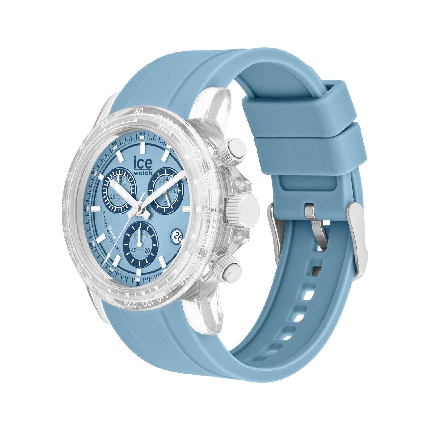 Chronograph ICE BE WATCH Clear timeless blue - obrazek 3