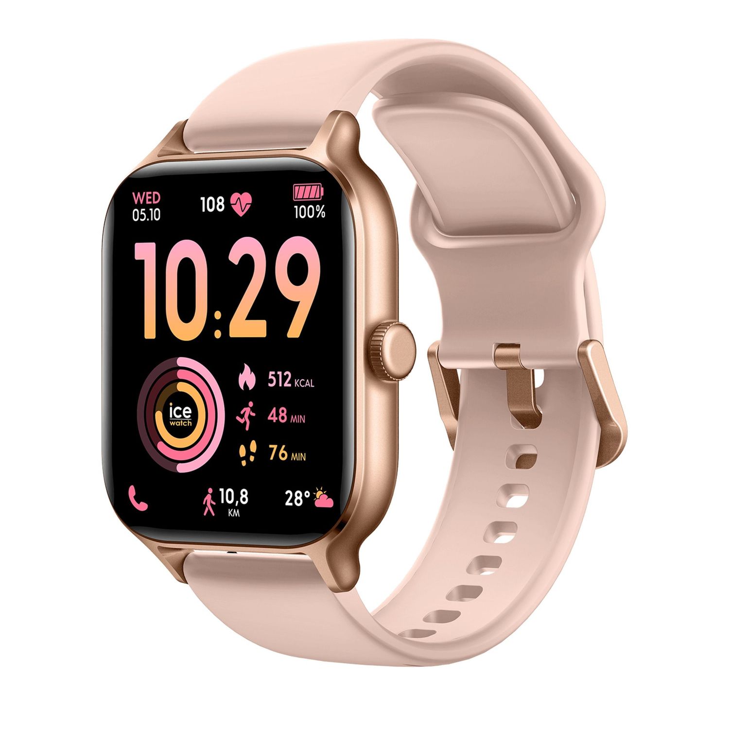 Smartwatch Ice fit RT 3.0 Rose-Gold Nude - obrazek 4