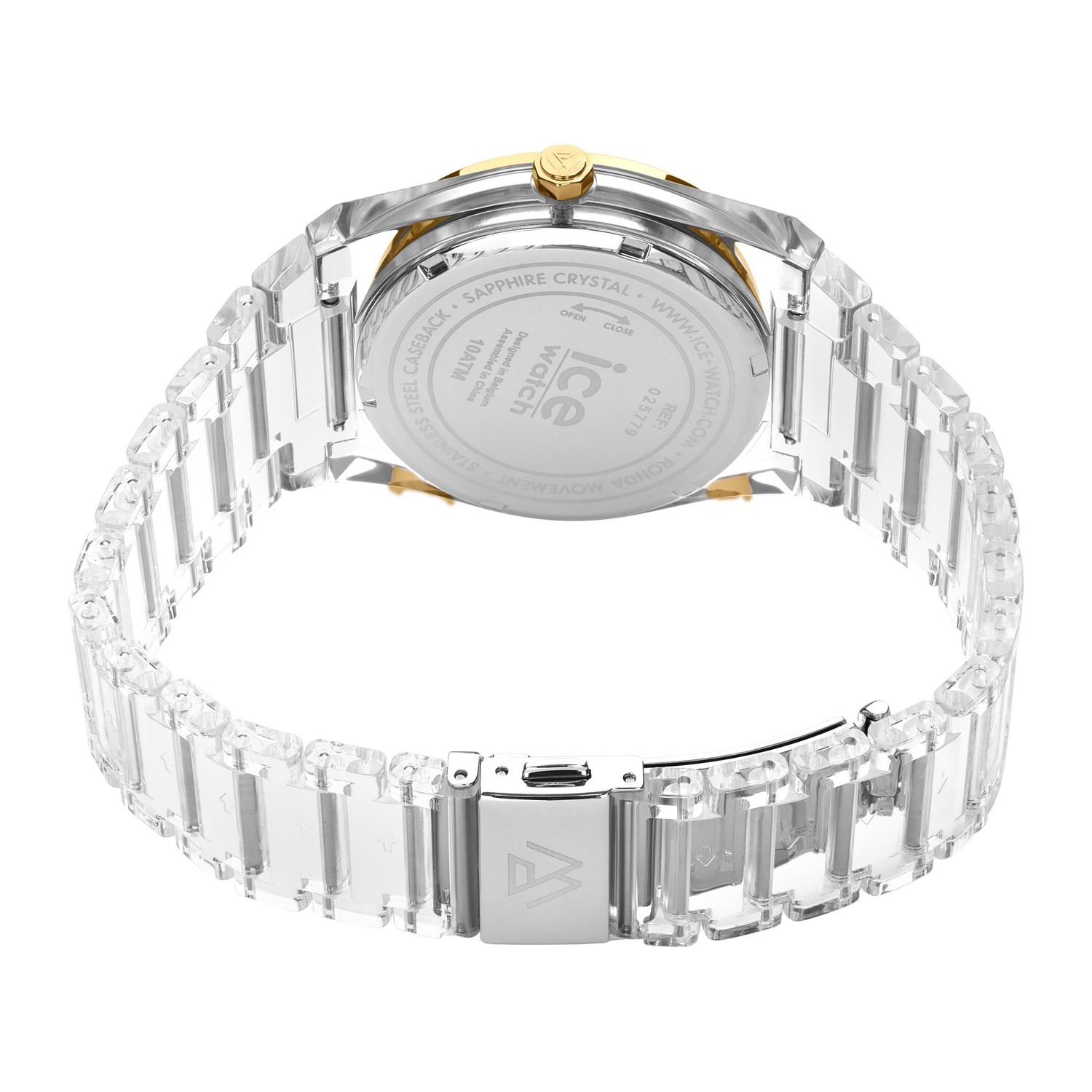 Date watch ICE POWER PW1 Transparent - Black gold - obrazek 4
