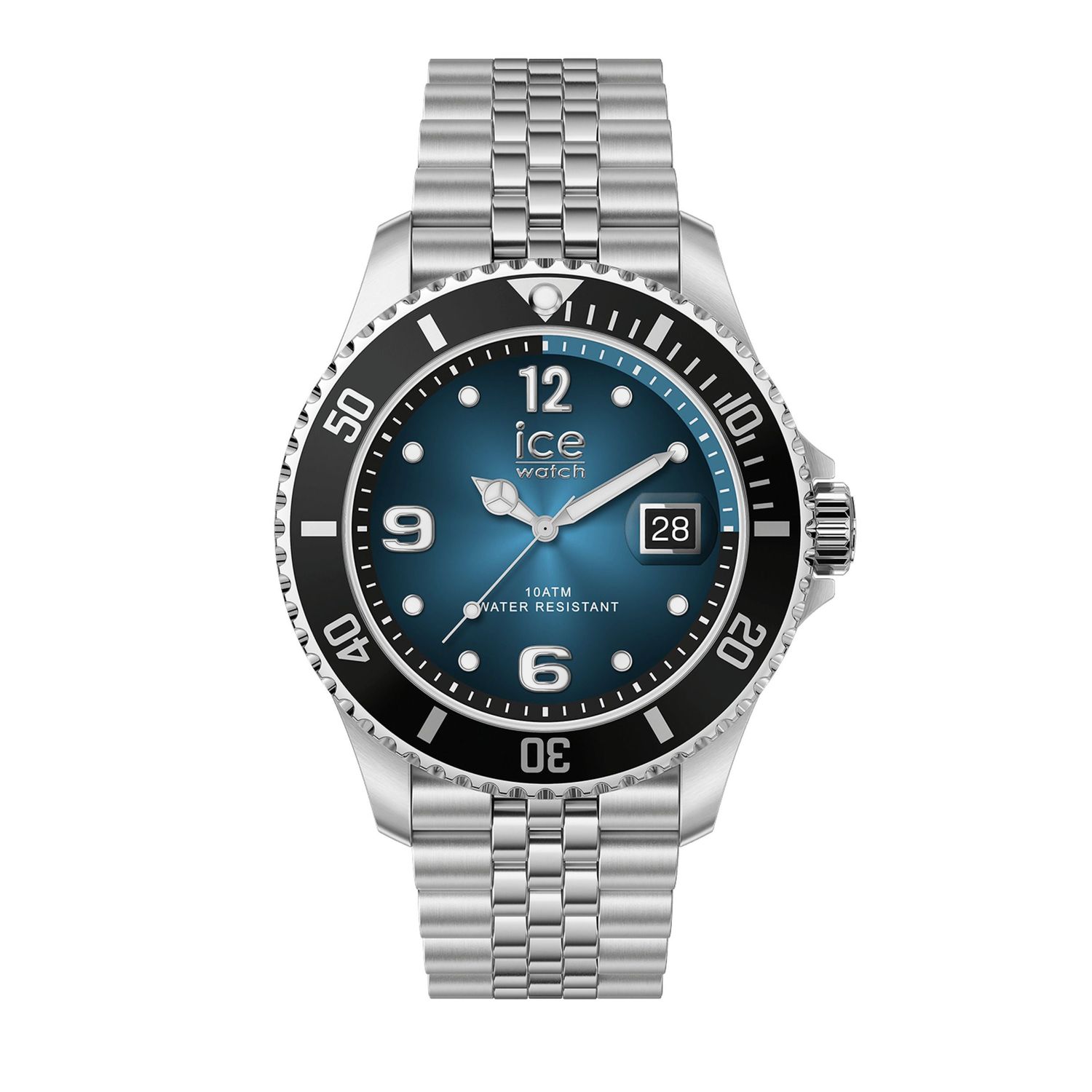 Date watch ICE steel Blue