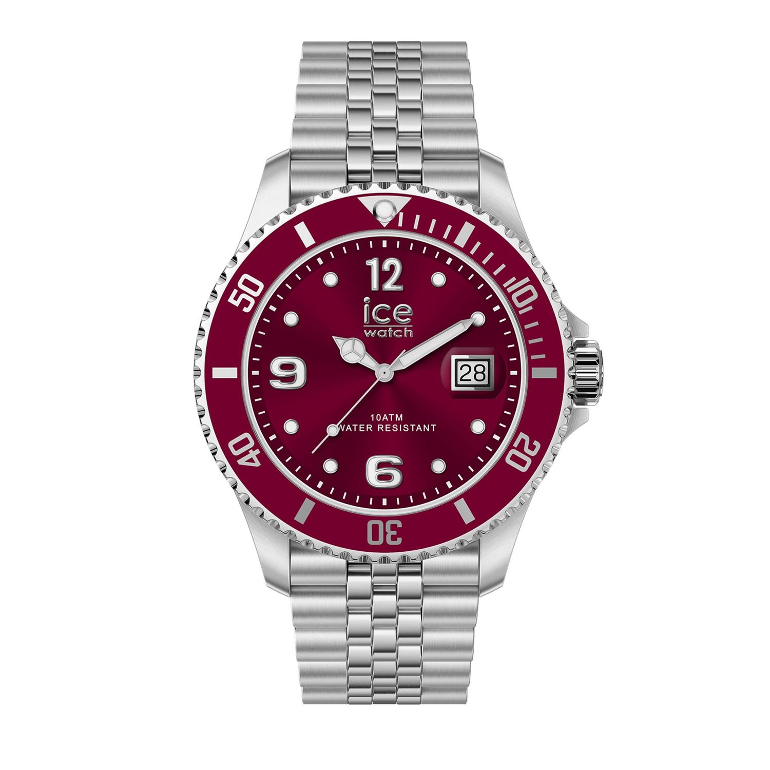 Date watch ICE steel Red
