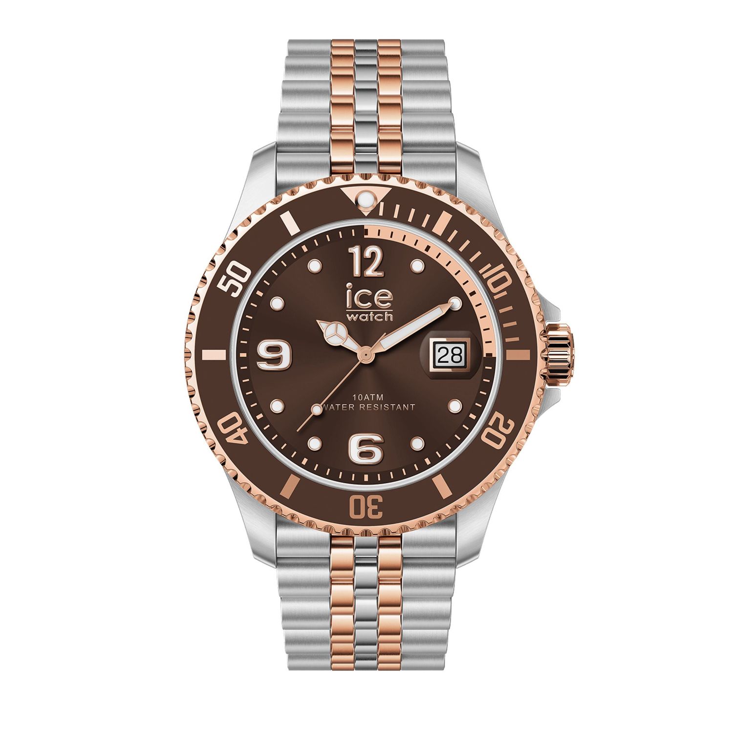 Date watch ICE steel Rose-gold