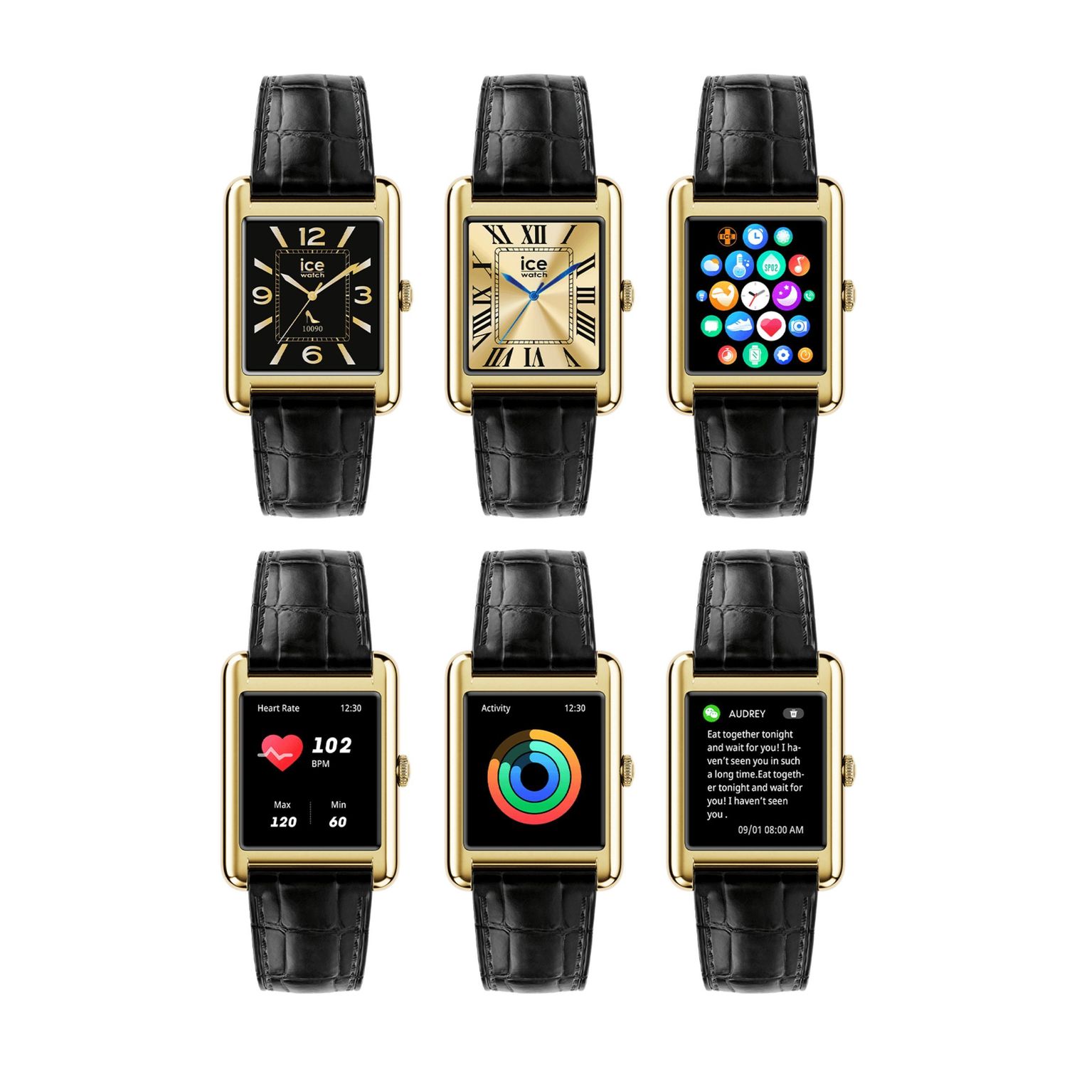 Smartwatch ICE smart TK 2.0 Gold - obrazek 4