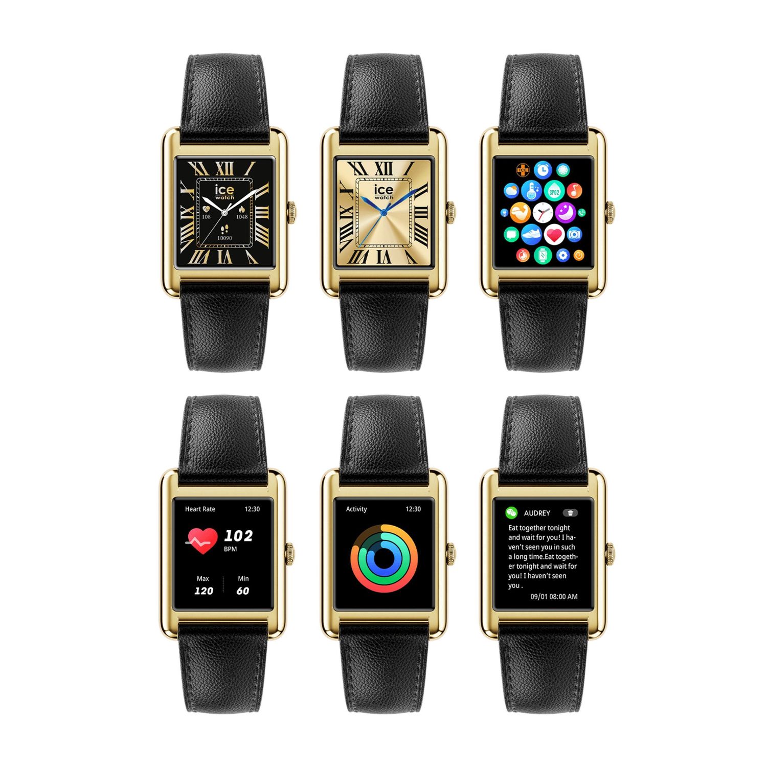Smartwatch ICE smart TK 2.0 Gold - obrazek 4