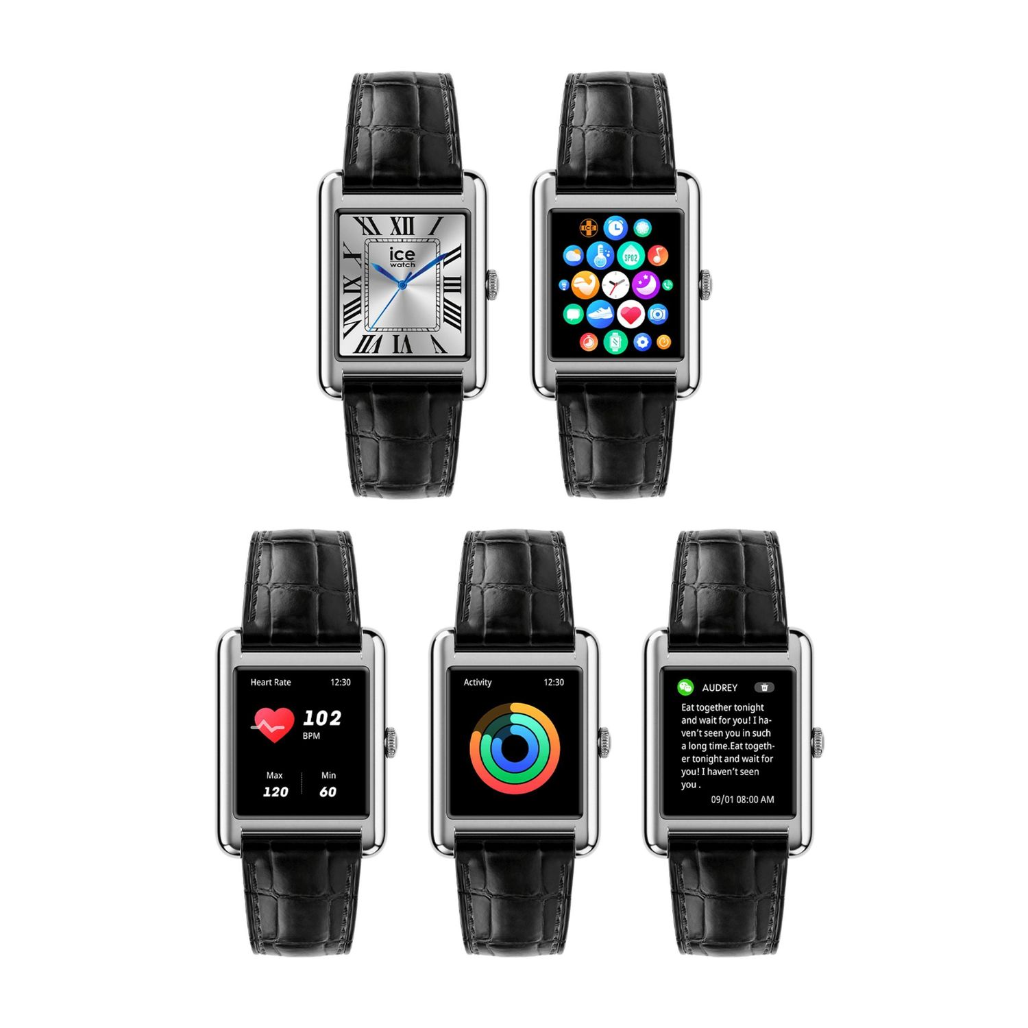 Smartwatch ICE smart TK 2.0 Silver - obrazek 4