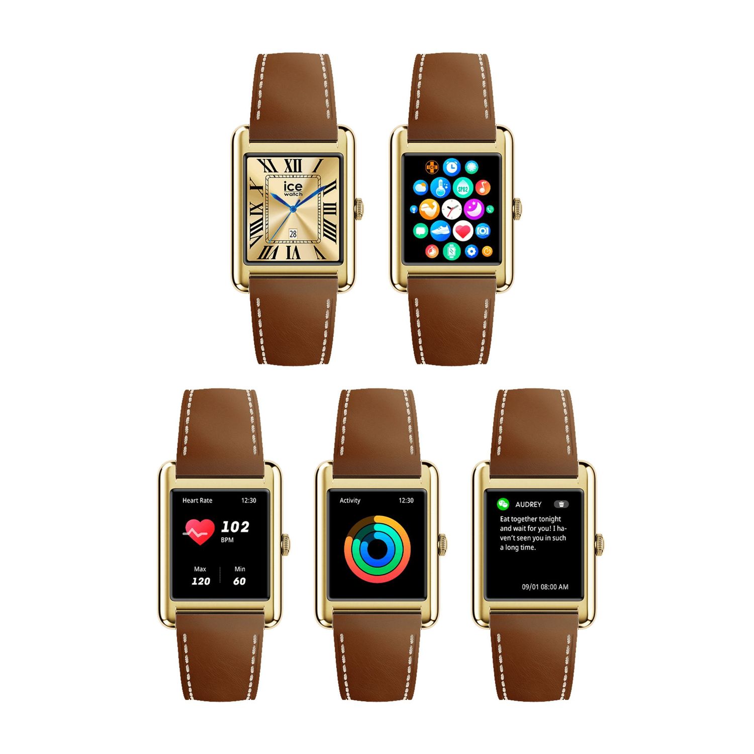 Smartwatch ICE smart TKS 2.0 Gold - obrazek 4
